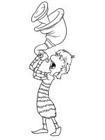A coloring page of horton hears a who